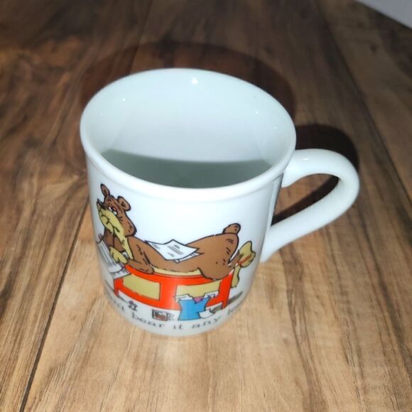 Papel Office Quackery Coffee Cup Mug Made In Japan 'I Can't Bear It Any Longer ' - Picture 1 of 6